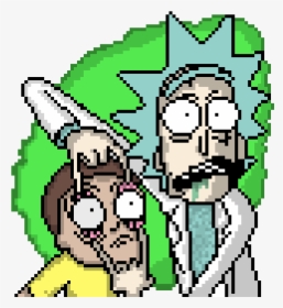 Rick And Morty - Rick And Morty Pixel Art, HD Png Download, Transparent PNG