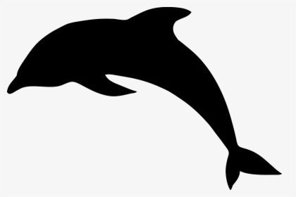 Dolphin, Jump, Silhouette, Black, Animal, Mammal - Dolphin Silhouette Clip Art, HD Png Download, Transparent PNG
