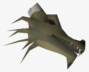 Osrs Mounted Abyssal Demon Head - Green Dragon Head Osrs, HD Png Download, Transparent PNG