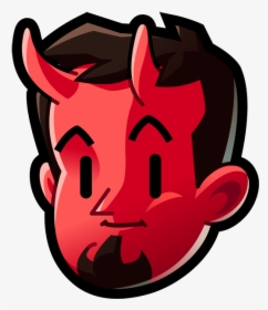 Devil Icon Red Head Cartoon Face Hell Satan - Devil Avatar, HD Png Download, Transparent PNG