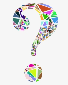 Low Poly Shattered Question Mark Clip Arts - Png Designs Question Mark, Transparent Png, Transparent PNG