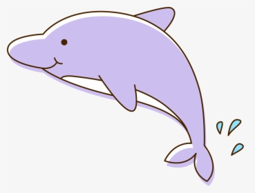 Transparent Dolphin Silhouette Png - Transparent Purple Dolphin Clipart, Png Download, Transparent PNG