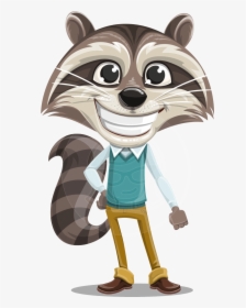 Transparent Raccoon Face Png - Cartoon Vector Hd, Png Download, Transparent PNG