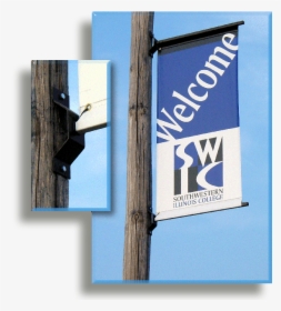 Transparent Street Sign Pole Png - Banner On A Telephone Pole, Png Download, Transparent PNG