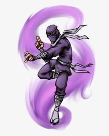 Purple Ninja Transparent - Purple Ninja, HD Png Download, Transparent PNG