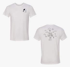 White Doodle Tee - Active Shirt, HD Png Download, Transparent PNG
