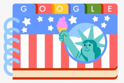 4th Of July - Fourth Of July Google Doodle 2018, HD Png Download, Transparent PNG