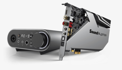 The Sound Blaster Ae-9 And Its Breakout Box - Sound Blaster Ae 9, HD Png Download, Transparent PNG
