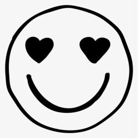 Smiley Face Doodle Png - Heart, Transparent Png, Transparent PNG