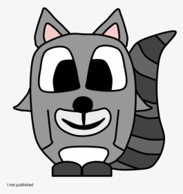 Raccoon, Big Eyes, Cartoon Animal - Cartoon, HD Png Download, Transparent PNG