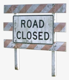 Road Sign Road Closed, HD Png Download, Transparent PNG