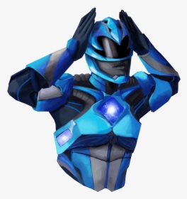 Blue Power Ranger Sticker - See-through Clothing, HD Png Download, Transparent PNG