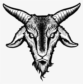 Clipart Free Library Goat Demon Transprent Png - Satanic Goat Head Png, Transparent Png, Transparent PNG