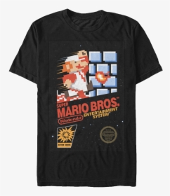 Cartridge Art Super Mario Brothers T-shirt, HD Png Download, Transparent PNG