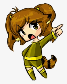 Chibi Angry Raccoon By Rumay-chian - Angry Chibi Girl Png, Transparent Png, Transparent PNG