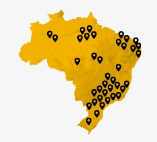 Transparent Luto Png - Labeled Map Of Brasil, Png Download, Transparent PNG