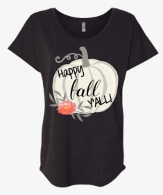 Happy Fall Y All Watercolor Pumpkin Flowy Dolman Sleeve - Red Marilyn Manson T Shirt, HD Png Download, Transparent PNG