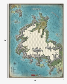 Map Of Chult Tomb Of Annihilation, HD Png Download, Transparent PNG