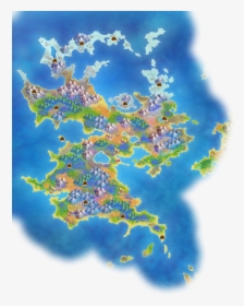 Mist Continent - Pokémon Super Mystery Dungeon Karte, HD Png Download, Transparent PNG