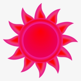 Red Clipart Sunshine - Free Clip Art Sun, HD Png Download, Transparent PNG