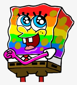 Transparent Spongebob Imagination Png - Sponge Bob Rainbow Png, Png Download, Transparent PNG