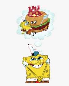 Transparent Spongebob Imagination Png - Spongebob Krabby Patty Symbol, Png Download, Transparent PNG