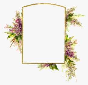 Floral Frame Png - Transparent Background Floral Frame, Png Download, Transparent PNG