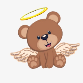 ángel #angelito #osito #cute #tierno&adorable #bebe - Baby Teddy Bear  Clipart, HD Png Download , Transparent Png Image - PNGitem