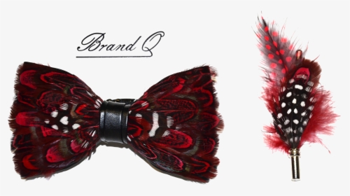 Red Feather Bow Tie, HD Png Download, Transparent PNG