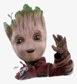 Baby Groot Png Free Image - Realistic Baby Groot Drawing, Transparent Png, Transparent PNG