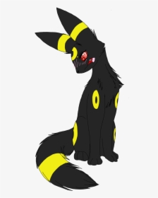 Transparent Umbreon Blushing - Umbreon As A Wolf, HD Png Download, Transparent PNG