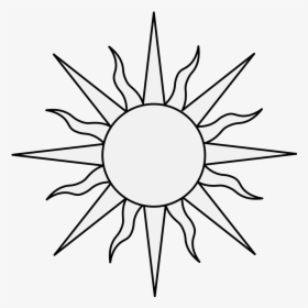 Black And White Sunflower Clipart, HD Png Download, Transparent PNG