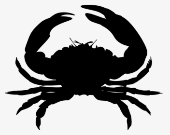 Crab Silhouette Clip Art - Transparent Background Crab Clipart, HD Png Download, Transparent PNG