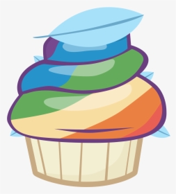 Cartoon Of A Cupcake - Mlp Cupcake Png, Transparent Png, Transparent PNG
