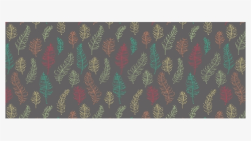 Green Orange Red Feather Leaves On Grey Custom Morphing - Paisley, HD Png Download, Transparent PNG