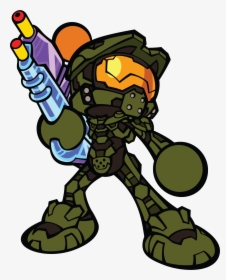 Halo 4 Master Chief Drawing - Super Bomberman R Characters, HD Png Download, Transparent PNG