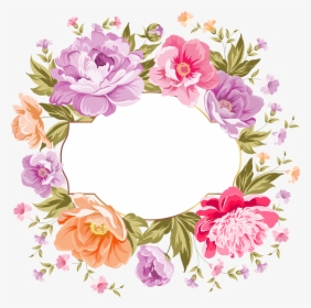 Transparent Spring Flower Clipart - Png Clipart Wedding Flower Frame Png, Png Download, Transparent PNG