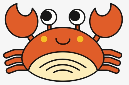 Cute Crab Clip Arts - Cute Cartoon Crab Png, Transparent Png, Transparent PNG