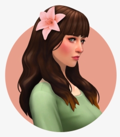 Sims 4 Hair Flower, HD Png Download , Transparent Png Image - PNGitem