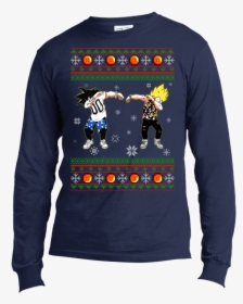 Goku Vegeta Dab Ugly Christmas Sweater - Las Vegas Raiders T Shirt, HD Png Download, Transparent PNG