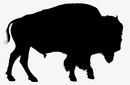 American Bison Drawing Clip Art - Buffalo Silhouette Clip Art, HD Png Download, Transparent PNG