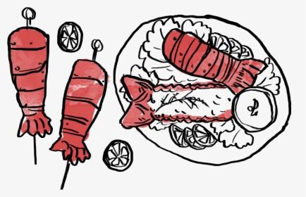 Looking For Tips For How To Grill Live Lobsters If - Lobster Tail Cartoon Transparent, HD Png Download, Transparent PNG