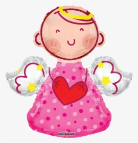 14 - Love Heart Balloons Boy Angels, HD Png Download, Transparent PNG