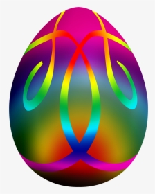 Colorful Easter Egg Png Clip Art - Easter Egg, Transparent Png, Transparent PNG