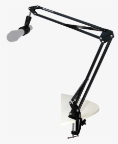 Recording Microphone With Stand Png - Mic Stand Table, Transparent Png, Transparent PNG
