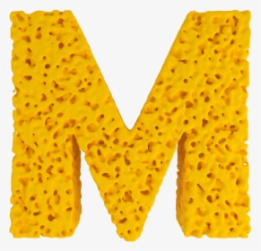 Yellow Sponge Font - Sponge 3d Letter, HD Png Download, Transparent PNG
