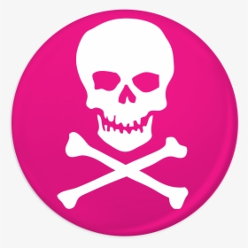Skull Crossbones Pink Badge 3374 P - Kali Denali Music Logo, HD Png Download, Transparent PNG
