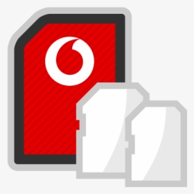 Standard Or Mini Sim Card - Sim Card Vodafone Png, Transparent Png, Transparent PNG