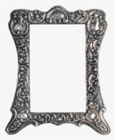 Picture Frame,metal,silver - Golden Frame Hd Png, Transparent Png, Transparent PNG
