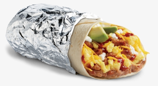 Download Burrito Png Hd - Del Taco Steak Potato Bacon Burrito, Transparent Png, Transparent PNG